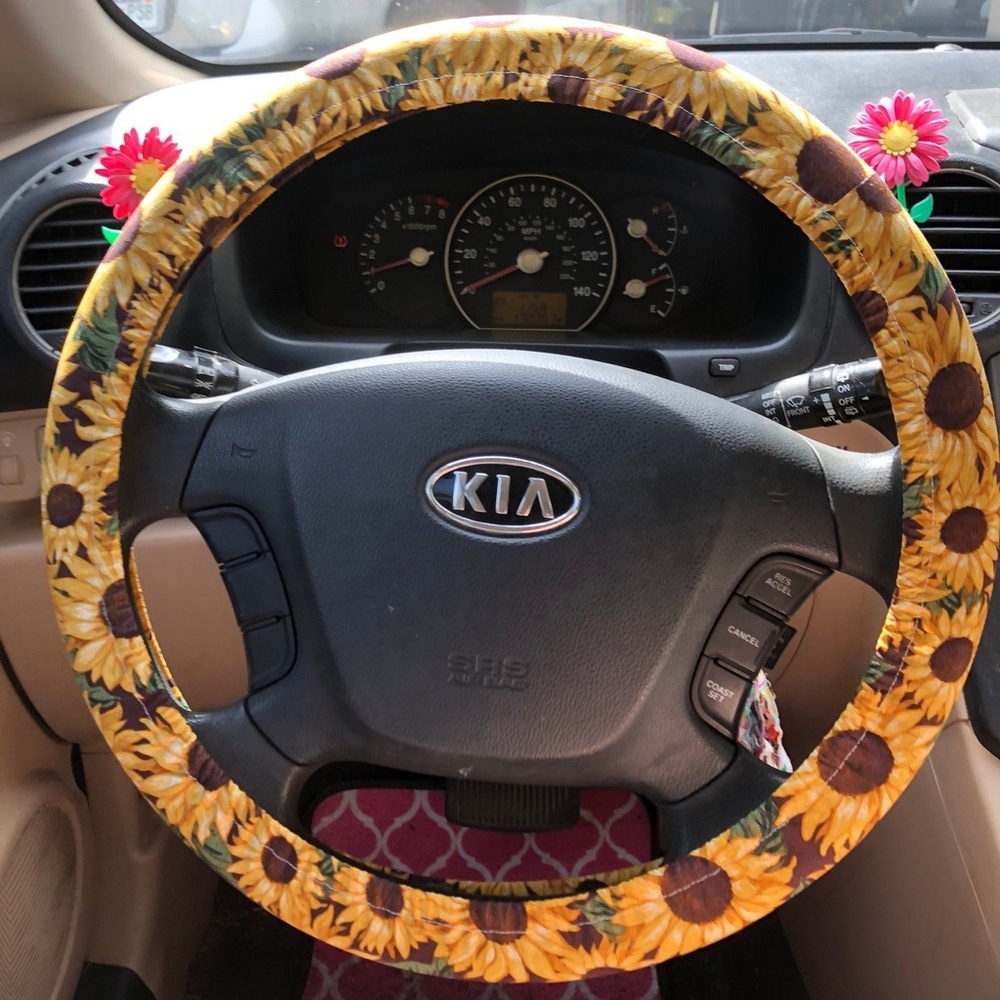 Steering wheel cover and  keychain